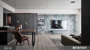 科技業夫妻最愛的居家設計！時尚大板磚電視牆、玄關端景與吧檯，詮釋靈活的實用美學生活_視覺圖