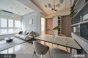 22.5坪三房兩廳現代風混搭新古典，藝術塗料譜出細膩優雅協奏曲_視覺圖