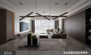 大地色與留白美學勾勒靜謐質感，台中 西屯38坪私宅美的不言而喻_視覺圖