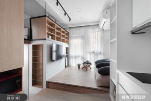 7 坪袖珍宅極限挑戰！零壓迫神設計，樓梯藏玄機，小宅竟有超大收納術！_視覺圖