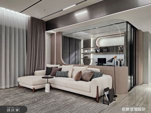 圓弧柔光中的現代輕奢日常，37.5坪四房宅的靜謐魅力_視覺圖