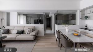 高雄前金心理醫生的單身城堡，35坪新成屋化解樑柱存在感顯化通透生活_視覺圖