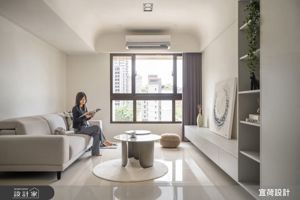 桃園20坪現代宅，以預售屋客變打造療癒系Staycation生活感_視覺圖