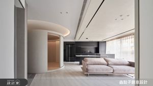 完美破解梯形格局！老屋翻新改造簡約風居家，洄游動線解放光感生活！_視覺圖