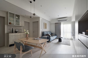 北歐風設計實踐視覺斷捨離！25 坪小宅挑戰極限收納，用「好清潔」建材打造無塵家_視覺圖