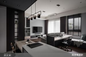 以灰階為主軸，講究材料質感 打造時尚飯店風居家_視覺圖