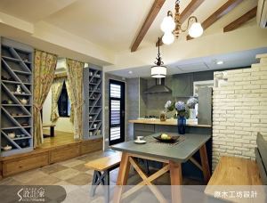 浪漫鄉村風 造型收納書牆設計_視覺圖