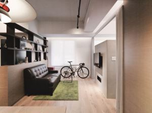 【舒適小住宅】大膽拆除所有隔間!13坪空間不擁擠_視覺圖