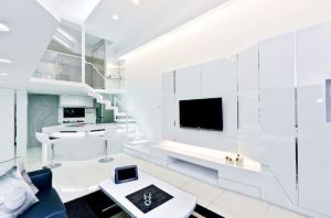 科技光感的幾何設計空間_視覺圖