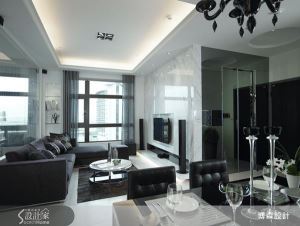 黑、灰、白質感宅 大理石和亮面材質為空間奢華定調_視覺圖