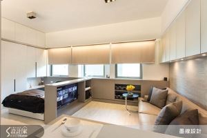 明亮現代風+超大衛浴+充足收納，13坪小宅一次滿足所有願望！_視覺圖