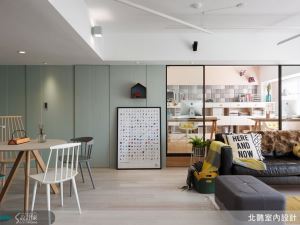 灰藍、粉橘色調完美融合，時尚又耐看的北歐居家_視覺圖