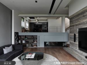 線條與材質 重塑錯層格局新尺度_視覺圖