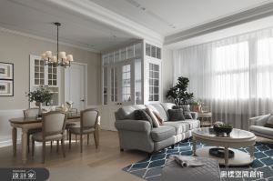 一樣的長型窗花，巧作門牆櫃的美式風情_視覺圖