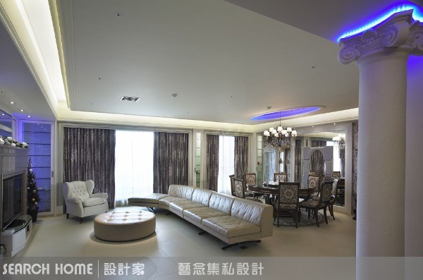 100坪新成屋(5年以下)＿奢華風客廳案例圖片＿藝念集私空間設計＿藝念集私_14之4