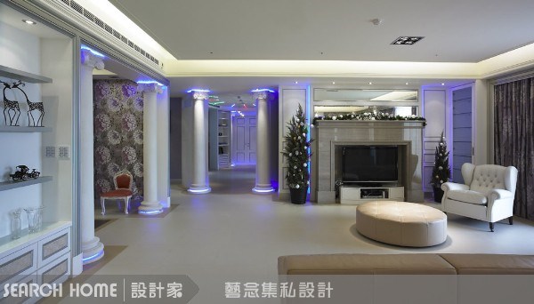 100坪新成屋(5年以下)＿奢華風客廳案例圖片＿藝念集私空間設計＿藝念集私_14之5