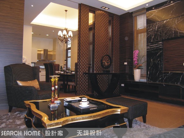 130坪新成屋(5年以下)＿奢華風客廳案例圖片＿天境空間設計＿天境_06之4