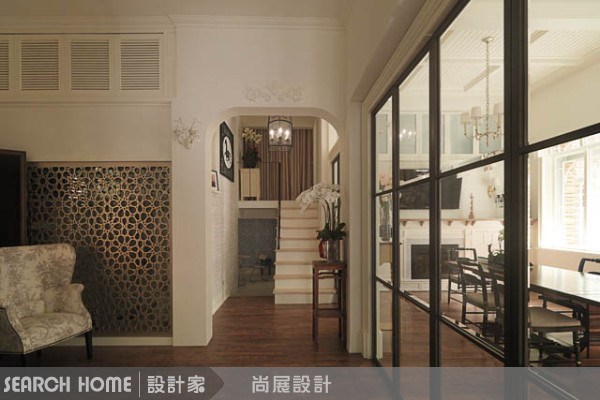 100坪中古屋(5~15年)＿美式風客廳樓梯案例圖片＿尚展空間設計＿尚展_24之12