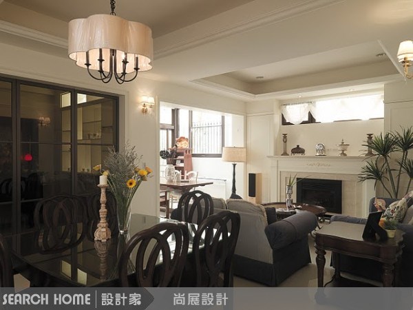 90坪新成屋(5年以下)＿美式風客廳案例圖片＿尚展空間設計＿尚展_21之1