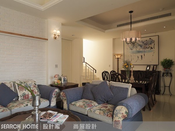 90坪新成屋(5年以下)＿美式風客廳樓梯案例圖片＿尚展空間設計＿尚展_21之6