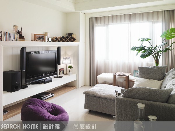 35坪新成屋(5年以下)＿休閒風客廳案例圖片＿尚展空間設計＿尚展_19之1