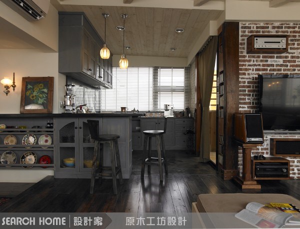 45坪新成屋(5年以下)＿鄉村風客廳案例圖片＿原木工坊&客製化．手工實木傢具＿原木工坊_10之6