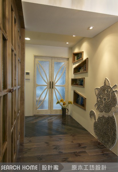45坪新成屋(5年以下)＿鄉村風玄關案例圖片＿原木工坊&客製化．手工實木傢具＿原木工坊_10之4606