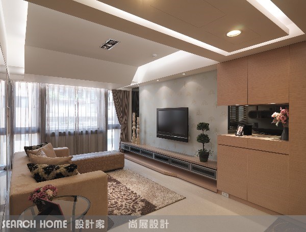 32坪新成屋(5年以下)＿現代風客廳案例圖片＿尚展空間設計＿尚展_13之1