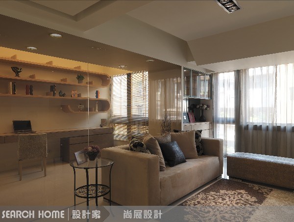 32坪新成屋(5年以下)＿現代風客廳書房案例圖片＿尚展空間設計＿尚展_13之3