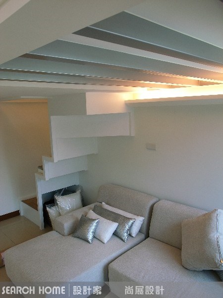 15坪新成屋(5年以下)＿現代風客廳樓梯案例圖片＿尚展空間設計＿尚展_10之9