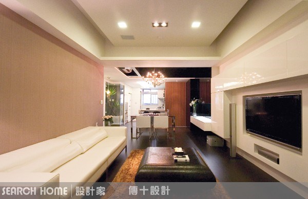 26坪新成屋(5年以下)＿奢華風客廳案例圖片＿傳十空間設計＿傳十_03之6