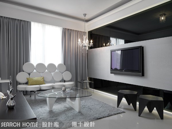 72坪新成屋(5年以下)＿混搭風客廳案例圖片＿傳十空間設計＿傳十_02之9