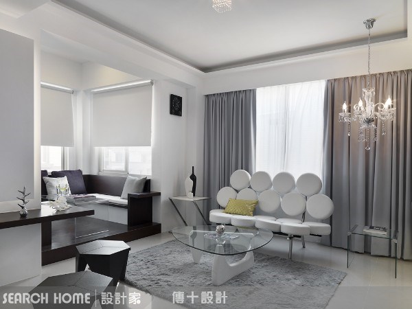 72坪新成屋(5年以下)＿混搭風客廳案例圖片＿傳十空間設計＿傳十_02之6