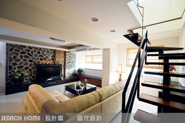 40坪老屋(16~30年)＿休閒風客廳樓梯案例圖片＿當代空間有限公司＿當代_09之62