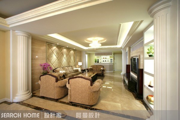 120坪新成屋(5年以下)＿混搭風客廳案例圖片＿阿曼空間設計＿阿曼_04之13