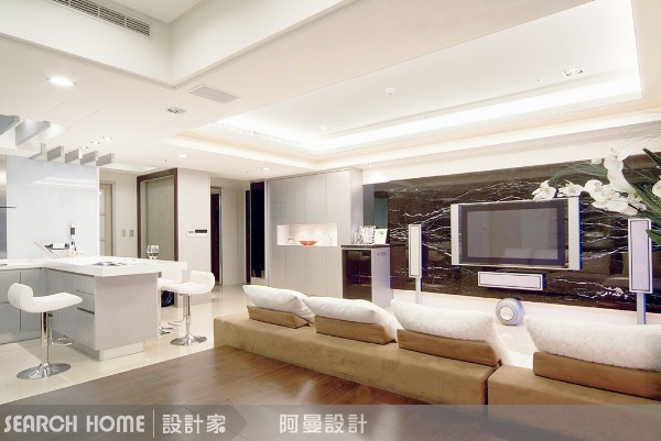 30坪新成屋(5年以下)＿現代風客廳吧檯案例圖片＿阿曼空間設計＿阿曼_02之7