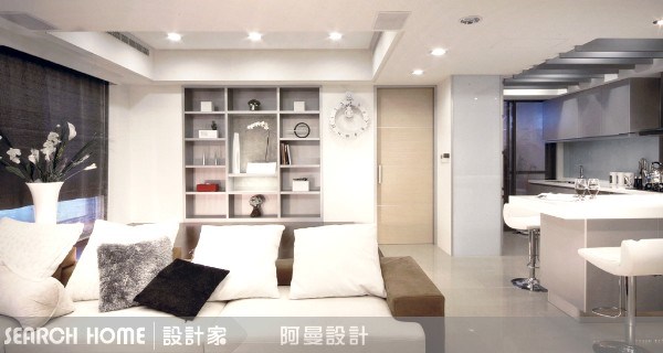 30坪新成屋(5年以下)＿現代風客廳案例圖片＿阿曼空間設計＿阿曼_02之10