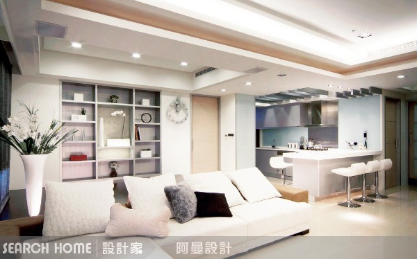 30坪新成屋(5年以下)＿現代風客廳吧檯案例圖片＿阿曼空間設計＿阿曼_02之6