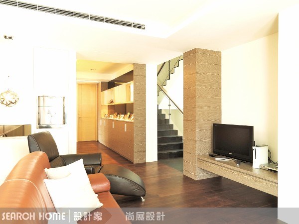 150坪新成屋(5年以下)＿現代風客廳樓梯案例圖片＿尚展空間設計＿尚展_07之22