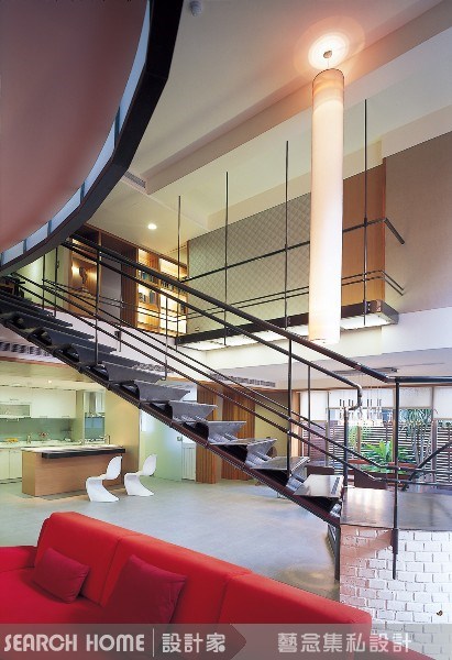 90坪新成屋(5年以下)＿現代風客廳樓梯案例圖片＿藝念集私空間設計＿藝念集私_04之2