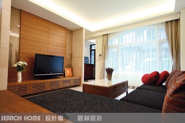 74坪新成屋(5年以下)＿休閒風客廳案例圖片＿觀林設計＿觀林_01之10