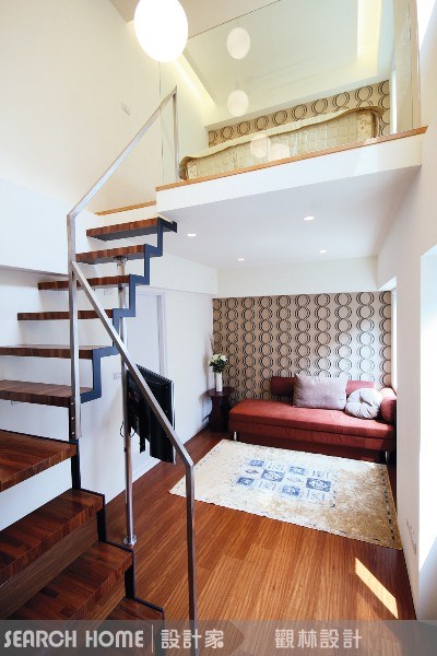 74坪新成屋(5年以下)＿休閒風樓梯案例圖片＿觀林設計＿觀林_01之14