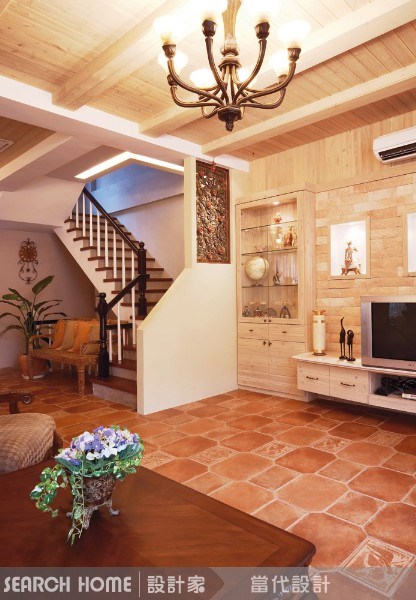 98坪新成屋(5年以下)＿鄉村風客廳案例圖片＿當代空間有限公司＿當代_02之2