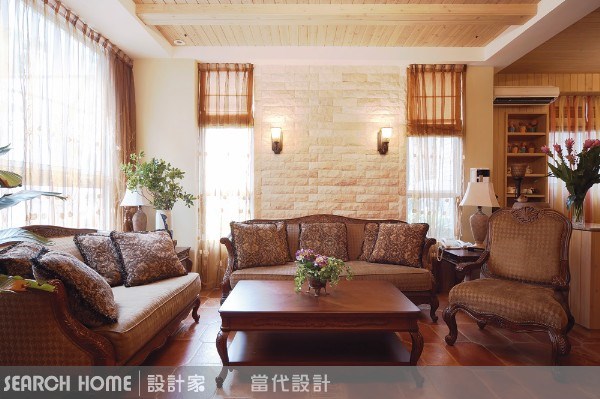 98坪新成屋(5年以下)＿鄉村風客廳案例圖片＿當代空間有限公司＿當代_02之6