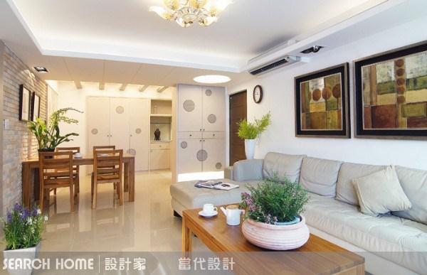 30坪老屋(16~30年)＿鄉村風客廳案例圖片＿當代空間有限公司＿當代_01之3