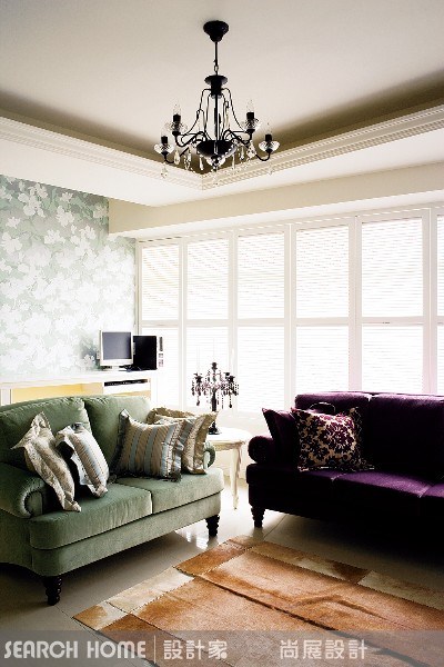 70坪中古屋(5~15年)＿美式風客廳案例圖片＿尚展空間設計＿尚展_02之1