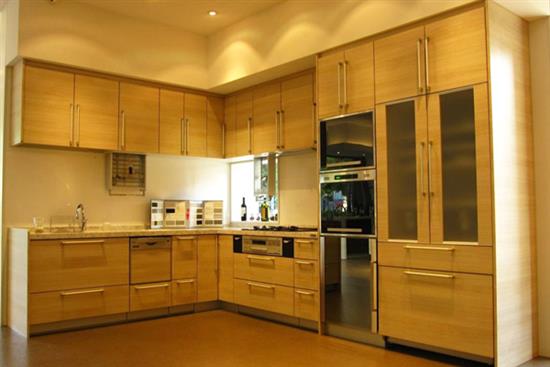 一太日本原裝淺木紋L型廚具+高身櫃-廚房設備