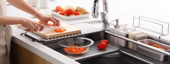 LIXIL-2017日本LIXIL原裝SUNWAVE廚具最新立體收納Ｗ不鏽鋼水槽-2017日本LIXIL原裝SUNWAVE廚具最新立體收納Ｗ不鏽鋼水槽,LIXIL,水槽