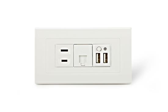 舜記貿易股份有限公司-SMP5系列2孔USB+1孔市電+1孔ADSL插座-SMP5系列 2孔USB +1孔市電+ 1孔ADSL插座,舜記貿易股份有限公司,插座、開關