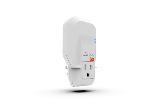 [EzCon] 精密電流過載保護15A轉接插座-插座、開關